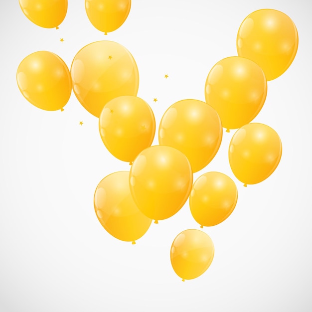 Vector kleur glanzende ballonnen achtergrond vectorillustratie