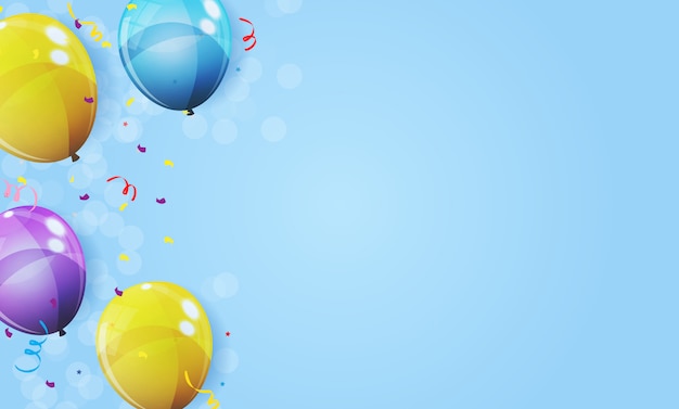 Kleur glanzende ballonnen
