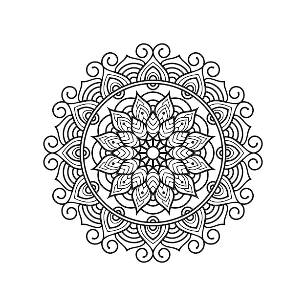 Kleur mandala ontwerp voor patroon