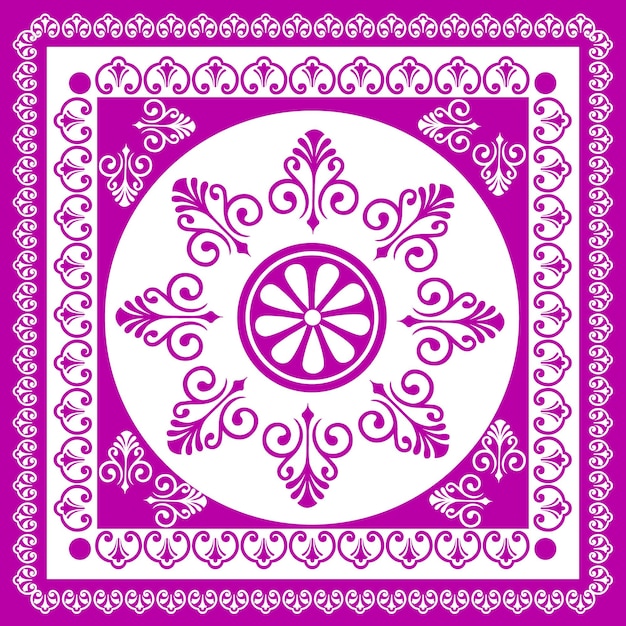 kleur Paarse vectormandala