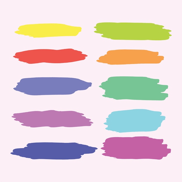 Kleur Paintbrush Splash-collectie