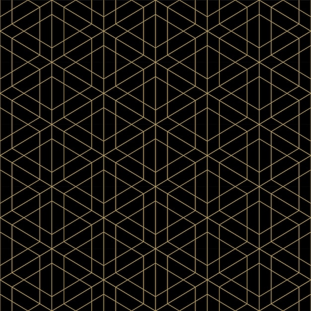 Kleur van de achtergrondpatroon de naadloze geometrische abstracte gouden luxe