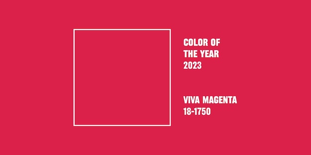 Kleur van het jaar 2023. Viva Magenta