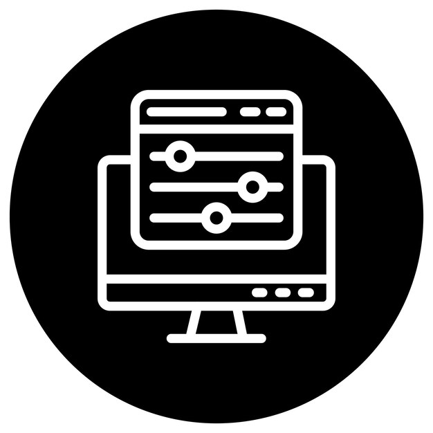 Kleurbesturing Vector Icon Design Illustratie