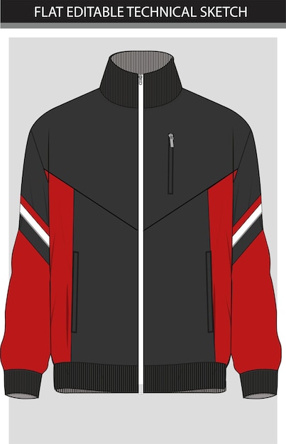 Kleurblok sportjack Vectorillustratie van illustratiebestand