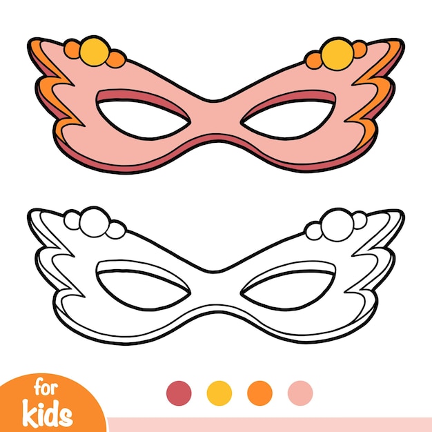 Kleurboek Carnaval masker