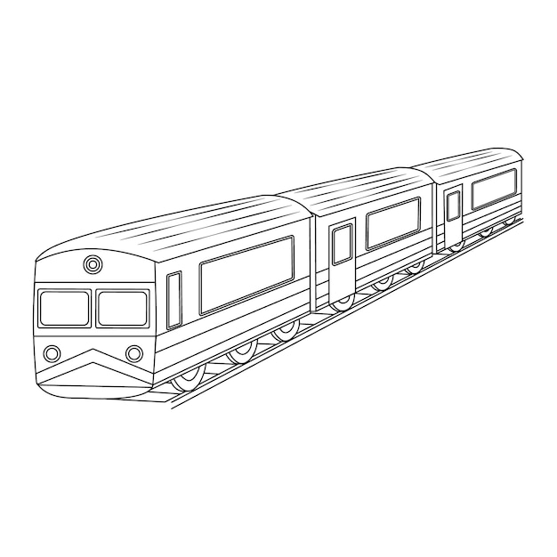 Kleurboek elektrische trein