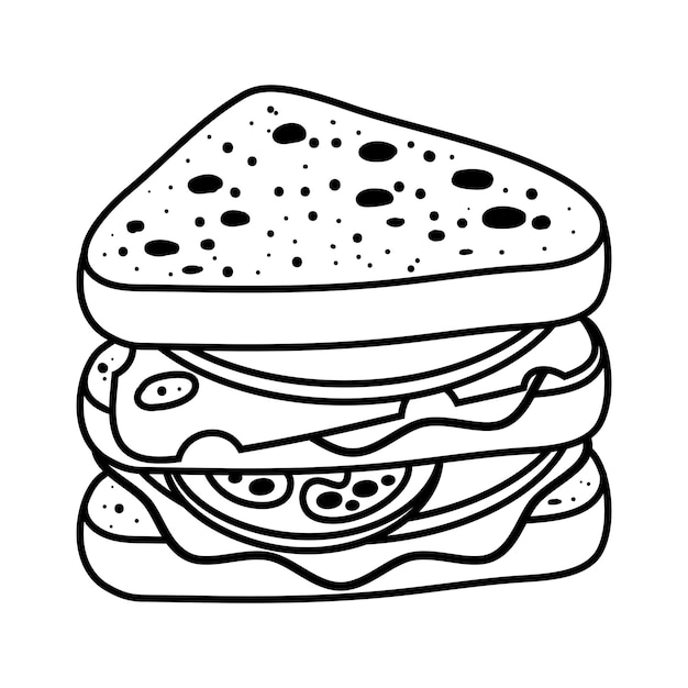 Kleurboek voor kinderen, Sandwich