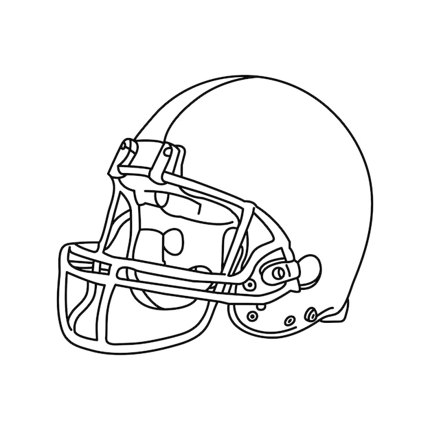 Vector kleurelement rugbyhelm