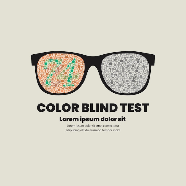 Kleurenblinde testposter