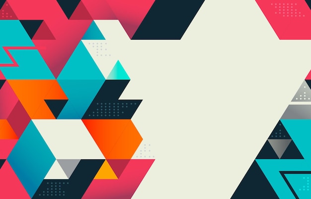 Kleurige abstracte geometrische achtergrond