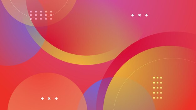 Kleurige geometrische gradiënt achtergrond Vectorillustratie voor achtergrond Slide Landing Page