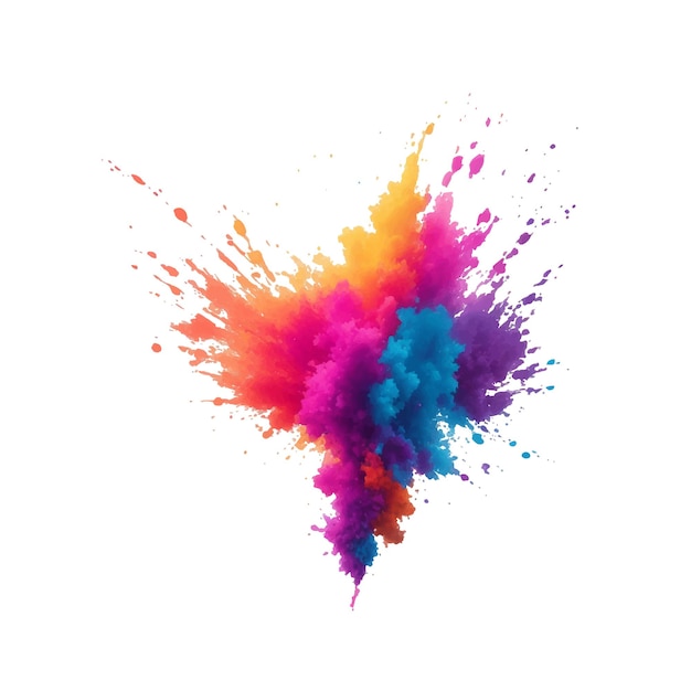 Vector kleurige inkt splash vector illustratie