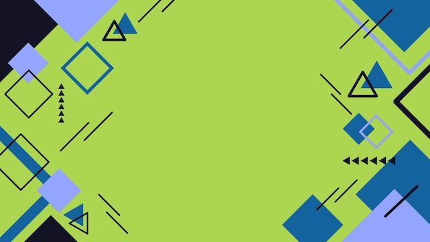 Kleurige platte geometrische vector achtergrond voor achtergrond dia