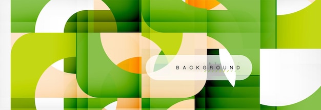 Kleurige vierkanten samenstelling abstracte banner illustratie voor zakelijke brochure of flyer presentatie en webdesign layout