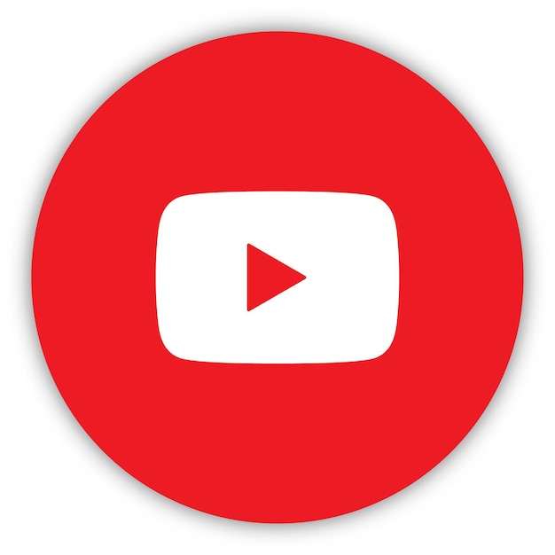 Vector kleurige youtube-iconen