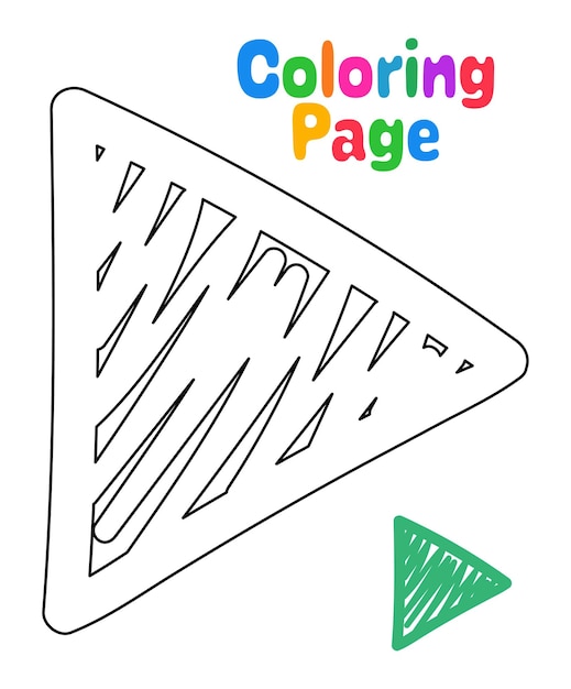 Kleurplaat met Pijl voor kinderen