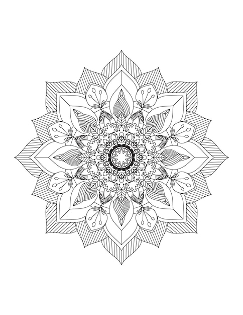 Kleurplaten voor kinderenMandalaKleurplaatMandala line art for coloring pagesKleurplaten voor volwassenen