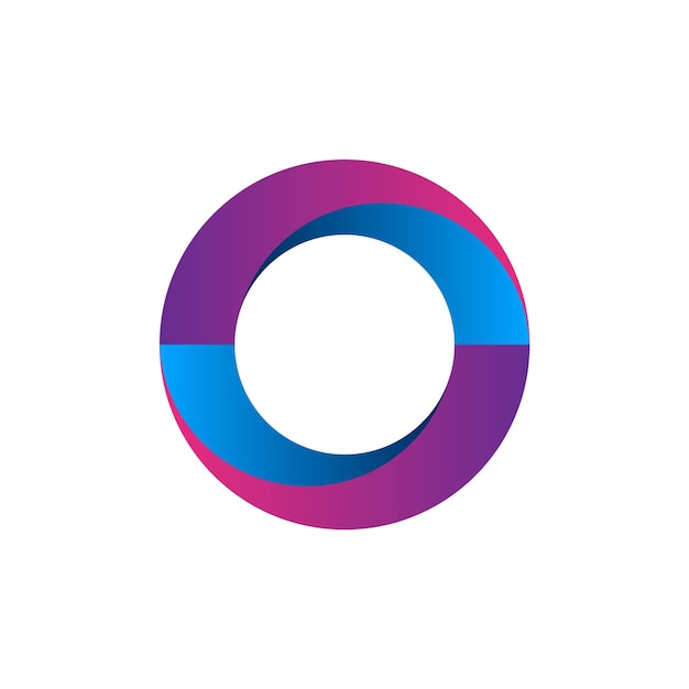 Kleurrijk abstract cirkel modern logo vectorontwerp