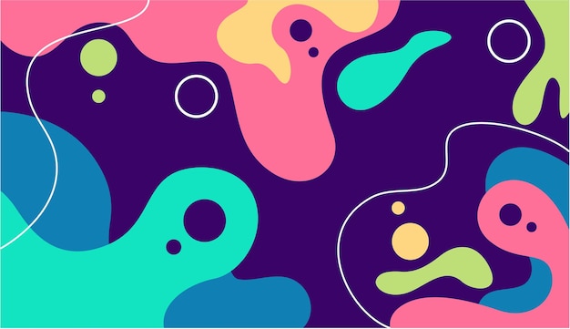 Kleurrijk abstract vectorontwerp als achtergrond met psychedelische stijl