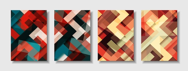 Vector kleurrijk achtergrondaffichestijl modern en abstract omslagverloopontwerp