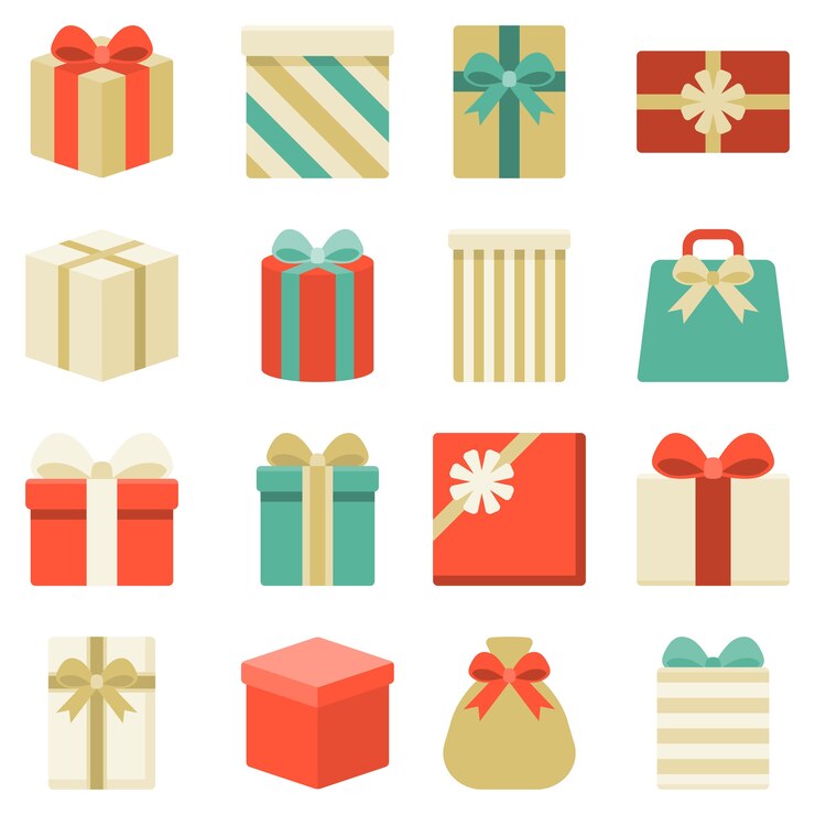 Vector kleurrijk cadeau