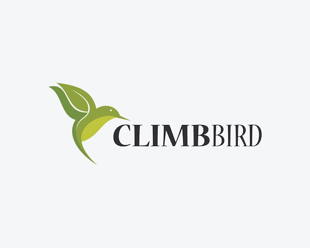 Kleurrijk calibri vogel logo vectorb logo