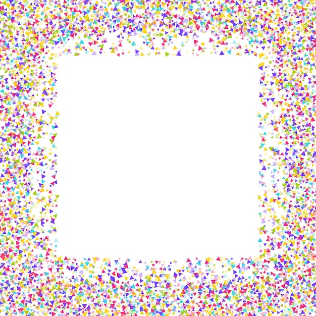 Kleurrijk confettiframe