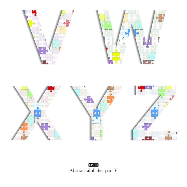 Vector kleurrijk gestreept grappig lettertype vector engels alfabet