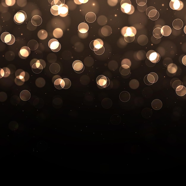Kleurrijk gouden bokeh-effect Sprankelende magische stofdeeltjes Magisch concept