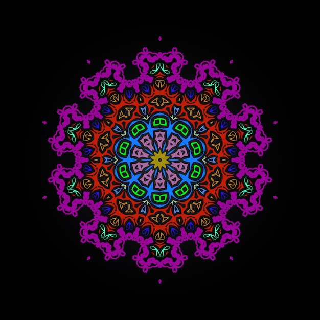 Kleurrijk kunstwerk Mandala