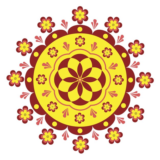 Vector kleurrijk mandala design