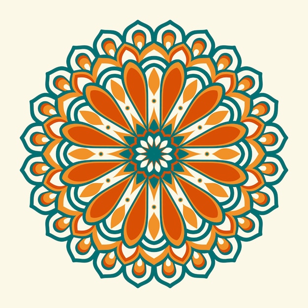 Kleurrijk mandala-ontwerp