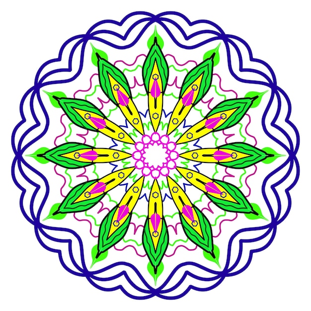 kleurrijk mandala ontwerp