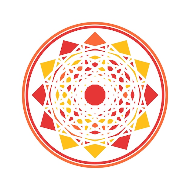 Kleurrijk mandala vector cirkel ornament