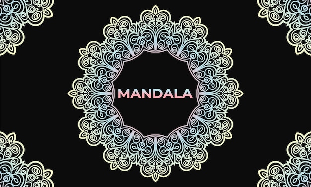 Kleurrijk mandalaontwerp als achtergrond. sier mandala ontwerp. mandala patroon ontwerp.