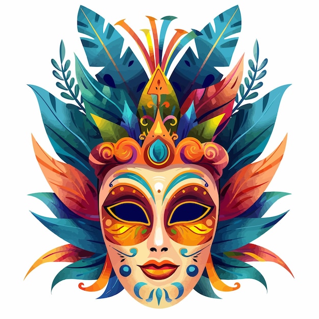 kleurrijk_mask_icon_braziliaans_festival_vakantie