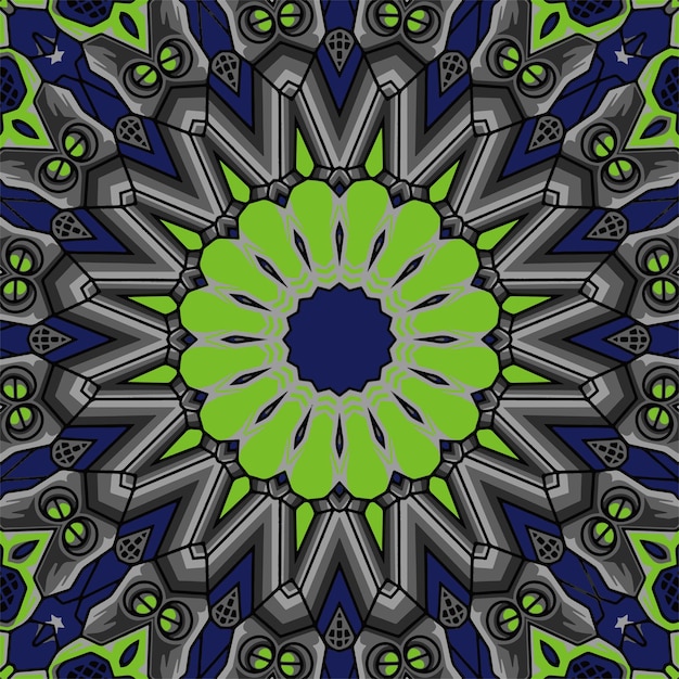 Kleurrijk naadloos patroon mandala ontwerp