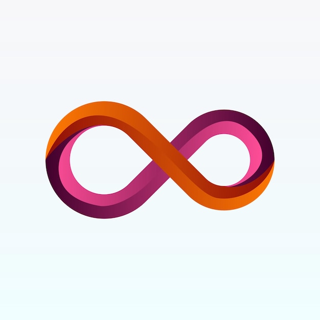 Kleurrijk oneindig logo vector sjabloonontwerp