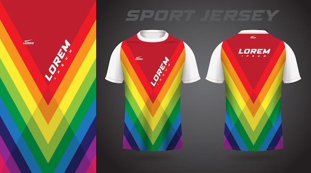 kleurrijk t-shirt sport jersey ontwerp