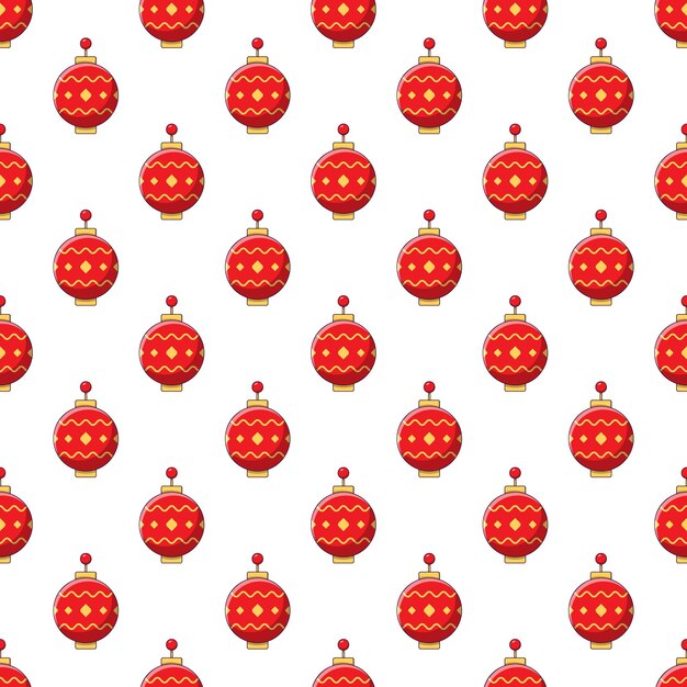 Kleurrijk vector naadloos patroon van cartoon lantaarn Perfect voor afdrukken op verschillende oppervlakken zoals papier, stof, hout, enz. Chinees Nieuwjaar concept
