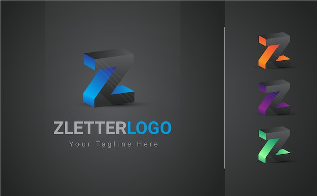 Vector kleurrijk z-brieflogo