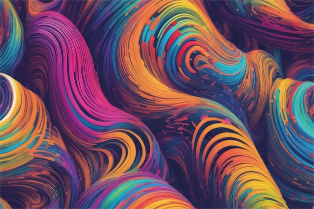 Kleurrijke abstracte achtergrond 3d illustratie 3d weergave kleurrijke abstrakte achtergrond 3D illu
