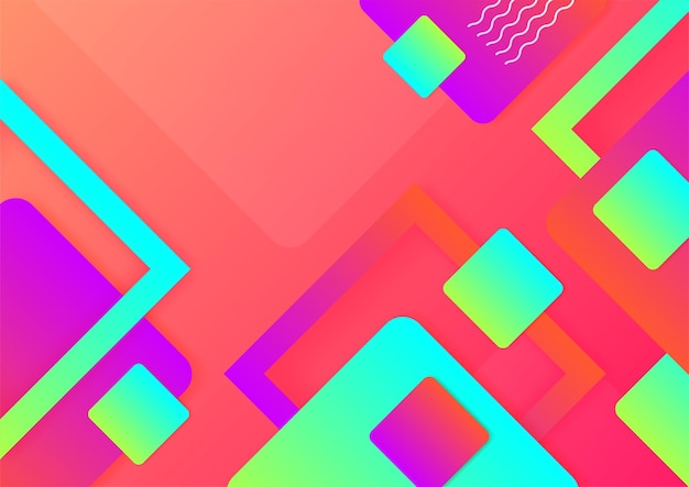 Kleurrijke abstracte achtergrond met geometrische vormen