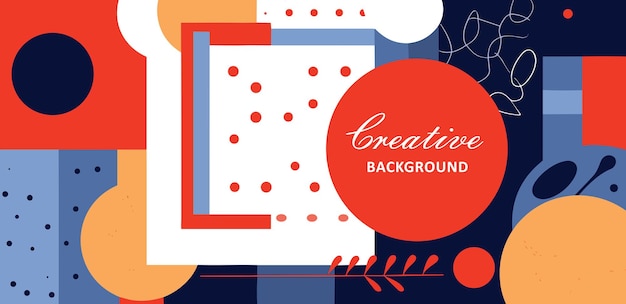 Kleurrijke abstracte achtergrond met golvende lijnen en vlekken Vector illustratie