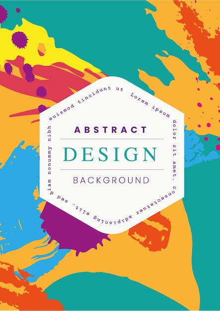 Kleurrijke abstracte achtergrond voor poster, brochure of sociale media omslagontwerpsjabloon.