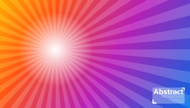 Vector kleurrijke abstracte achtergrond zonstijging