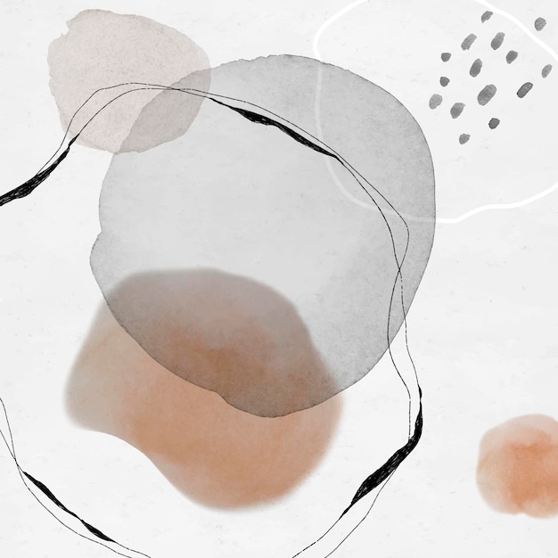 Kleurrijke abstracte aquarel cirkels sociale advertenties sjabloon vector