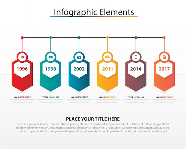 kleurrijke abstracte business infographic template