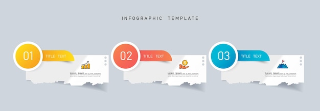 kleurrijke abstracte business infographic template